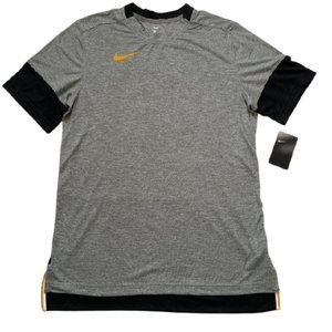 NIKE *NWT* Short Sleeve Multi-Color Players Top Gray/Black, SZ Medium